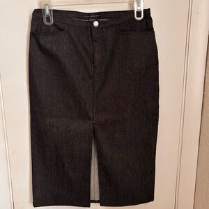Ralph Lauren Charcoal Gray Denim Skirt